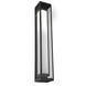 Outdoor Sconce LED 36 inch Textured Black Outdoor Sconce, Double Box
